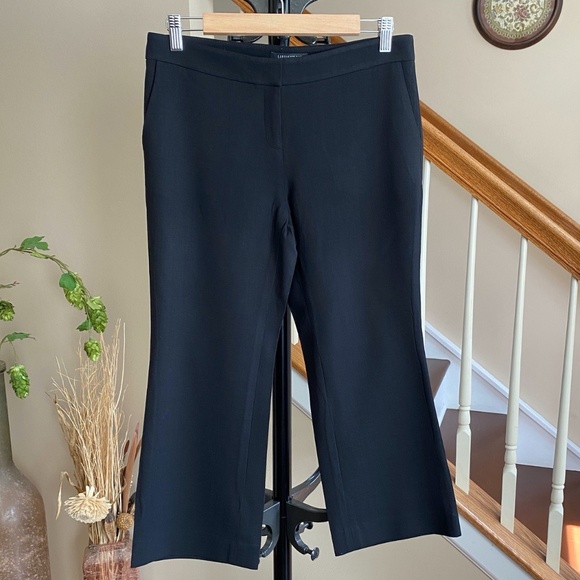 Lafayette 148 Manhattan Crop Pants Trousers Black Size 4 - Picture 4 of 13